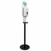 Мобильная стойка с сенсорным дозатором антисептика Alurem Premium 001 White